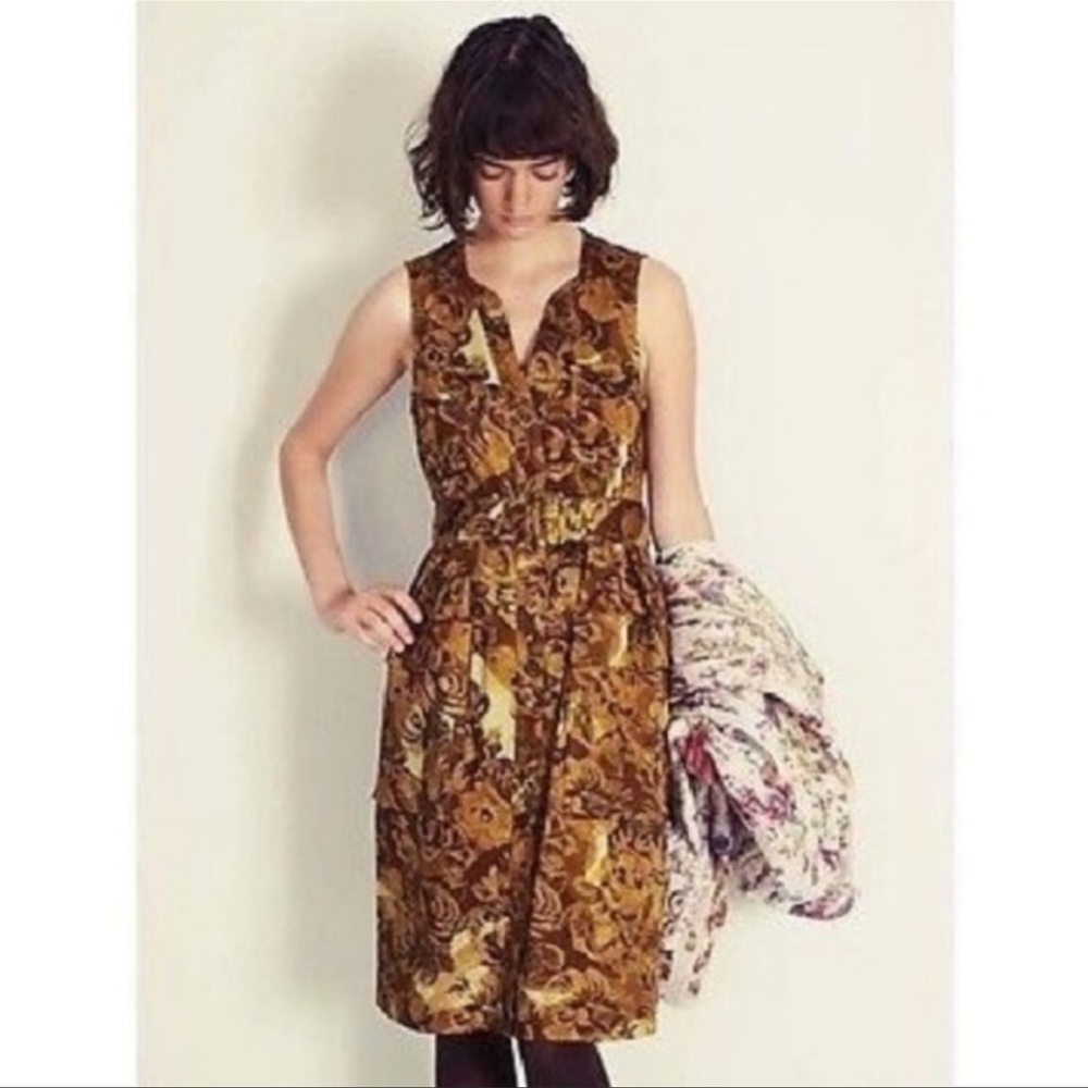 Anthropologie Moulinette Soeurs Brassica Floral Midi Dress 12